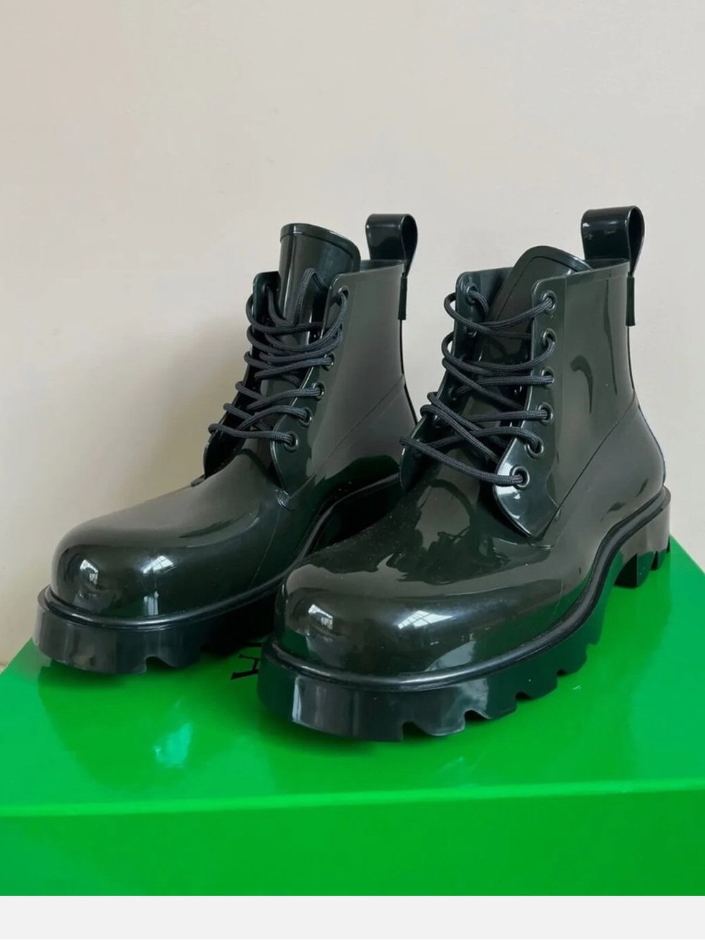 Bottega Veneta Black Men's Rubber Boots